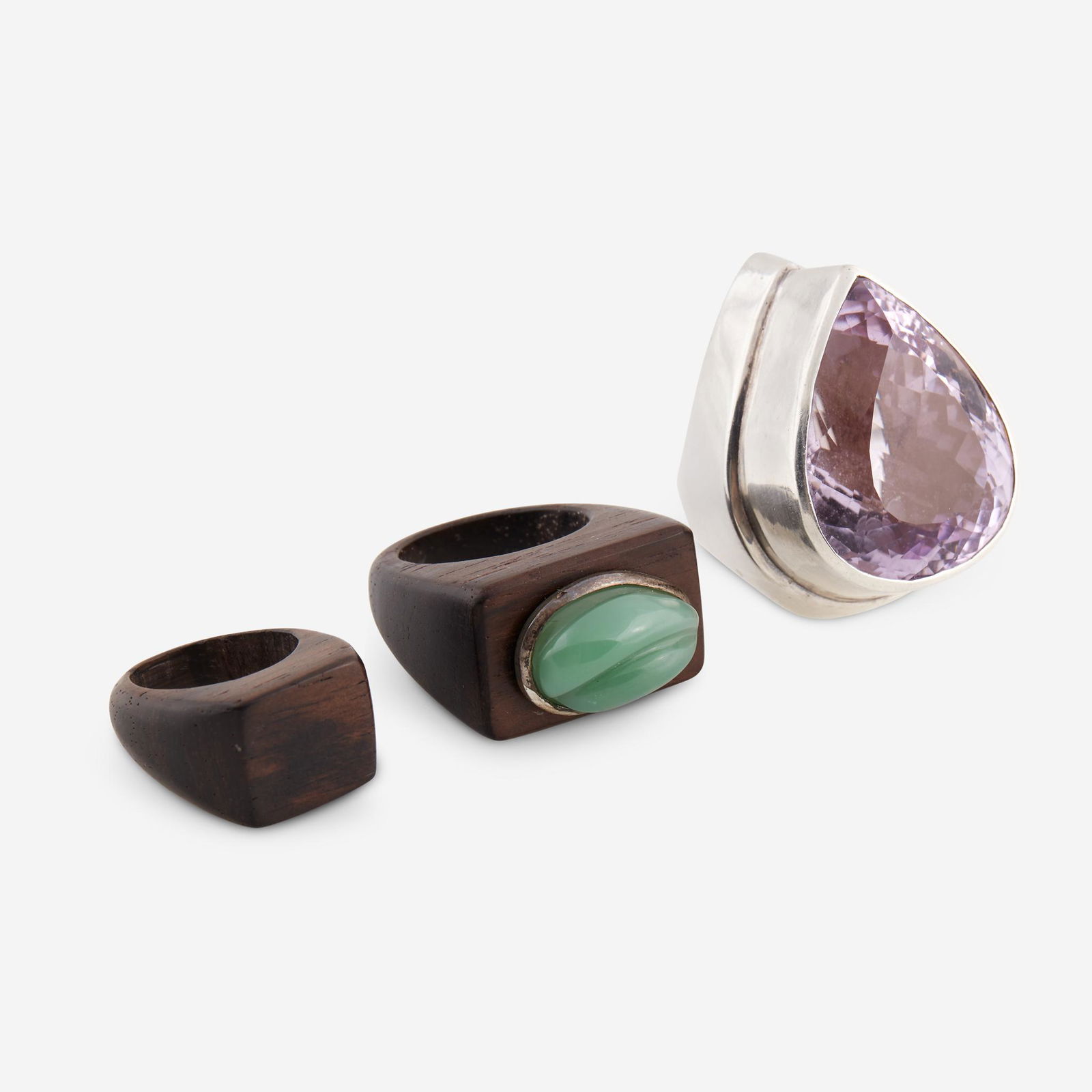 A group of three rings, including Haroldo Burle Marx, (1 of 1)