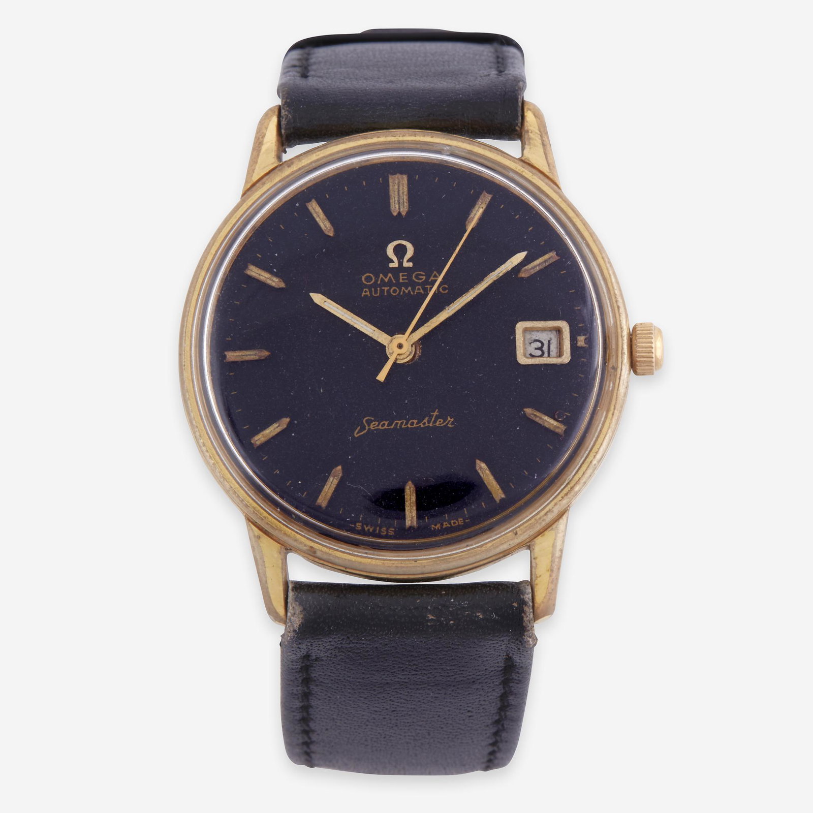 A gold-filled wrist watch, Omega, Seamaster (1 of 1)