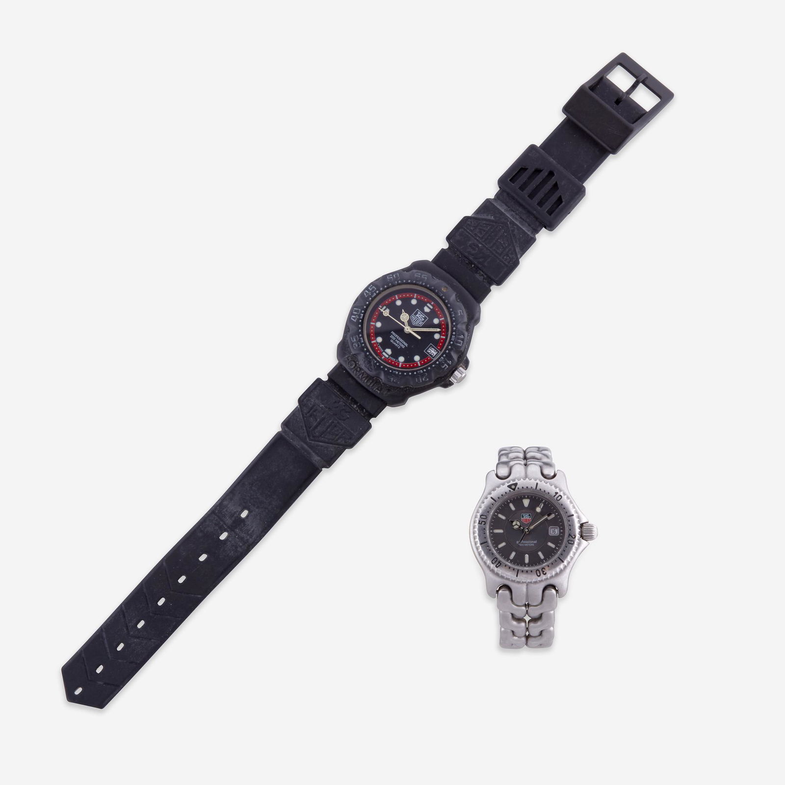 A group of two wrist watches, Tag Heuer, (1 of 3)