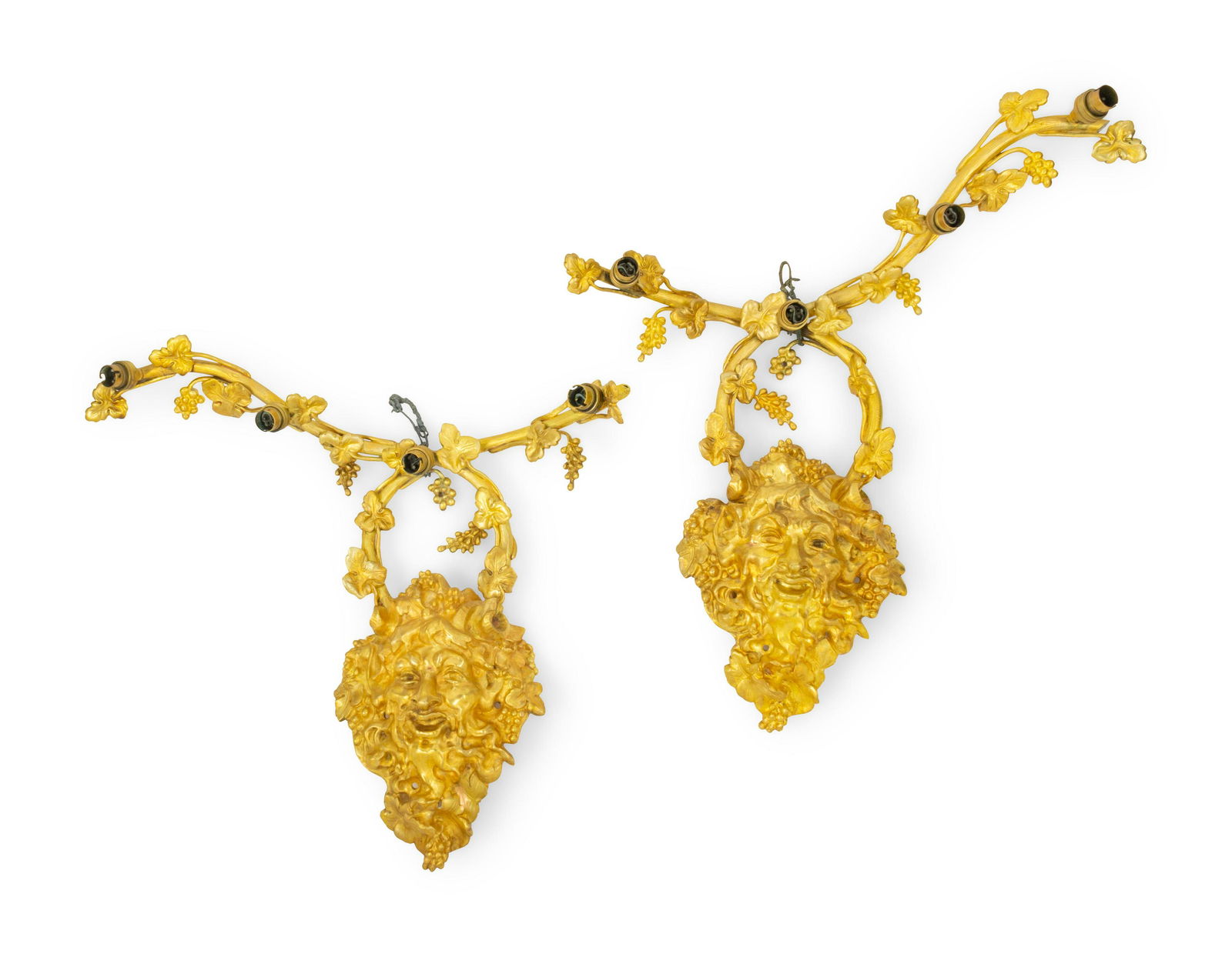 A Pair of Neoclassical Gilt Bronze Sconces (1 of 1)