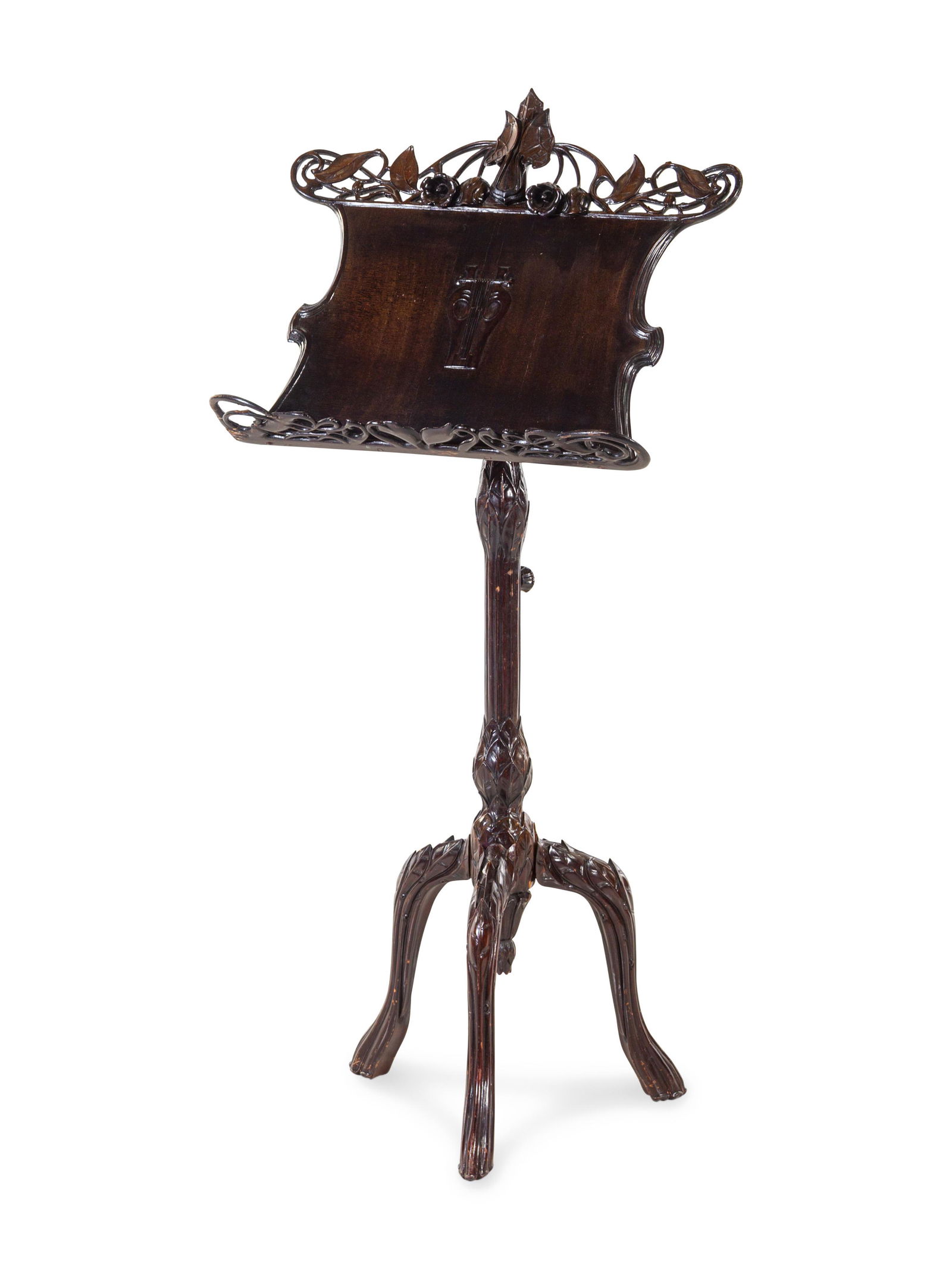 An Art Nouveau Style Carved Music Stand (1 of 2)