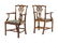 A Pair of George III Style Mahogany Armchairs - 2