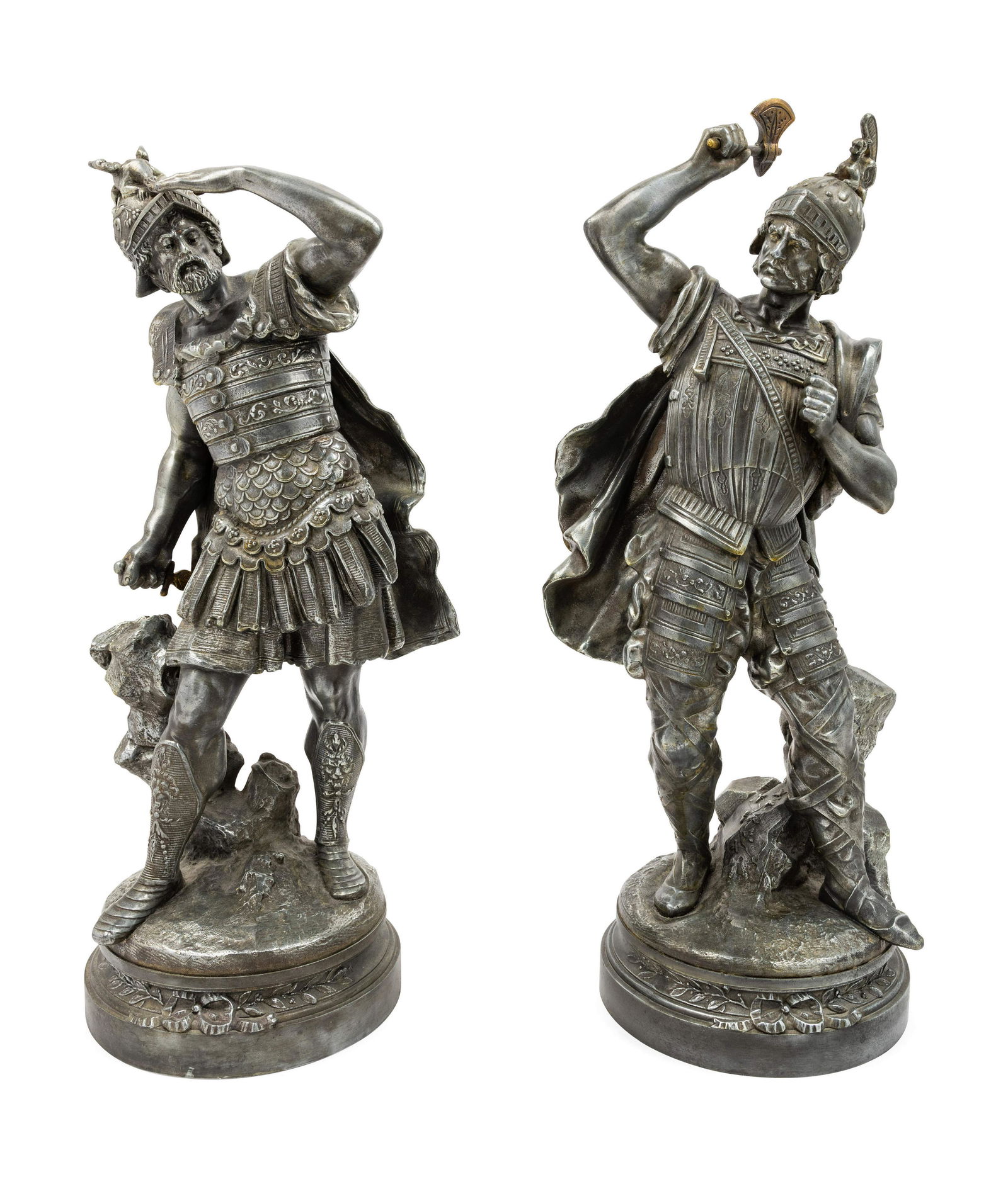 A Pair of Continental Pewter Figures (1 of 2)