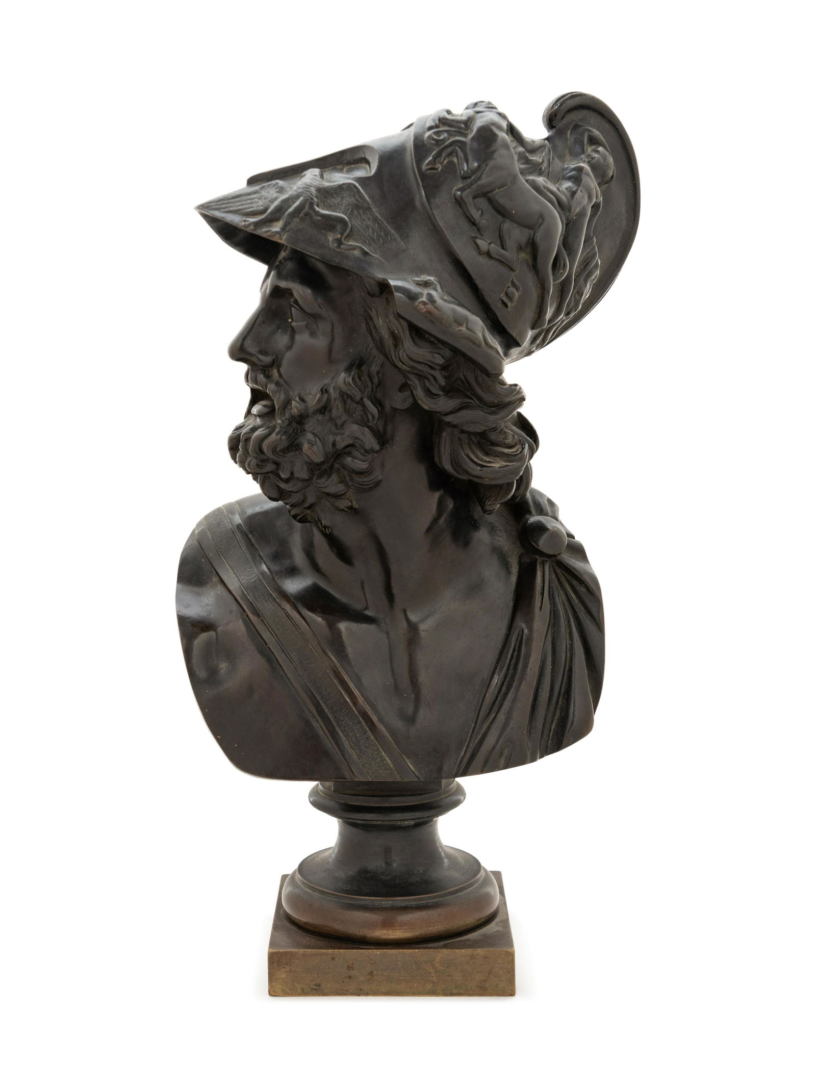 A Patinated Bronze Bust of Ajax (1 of 3)