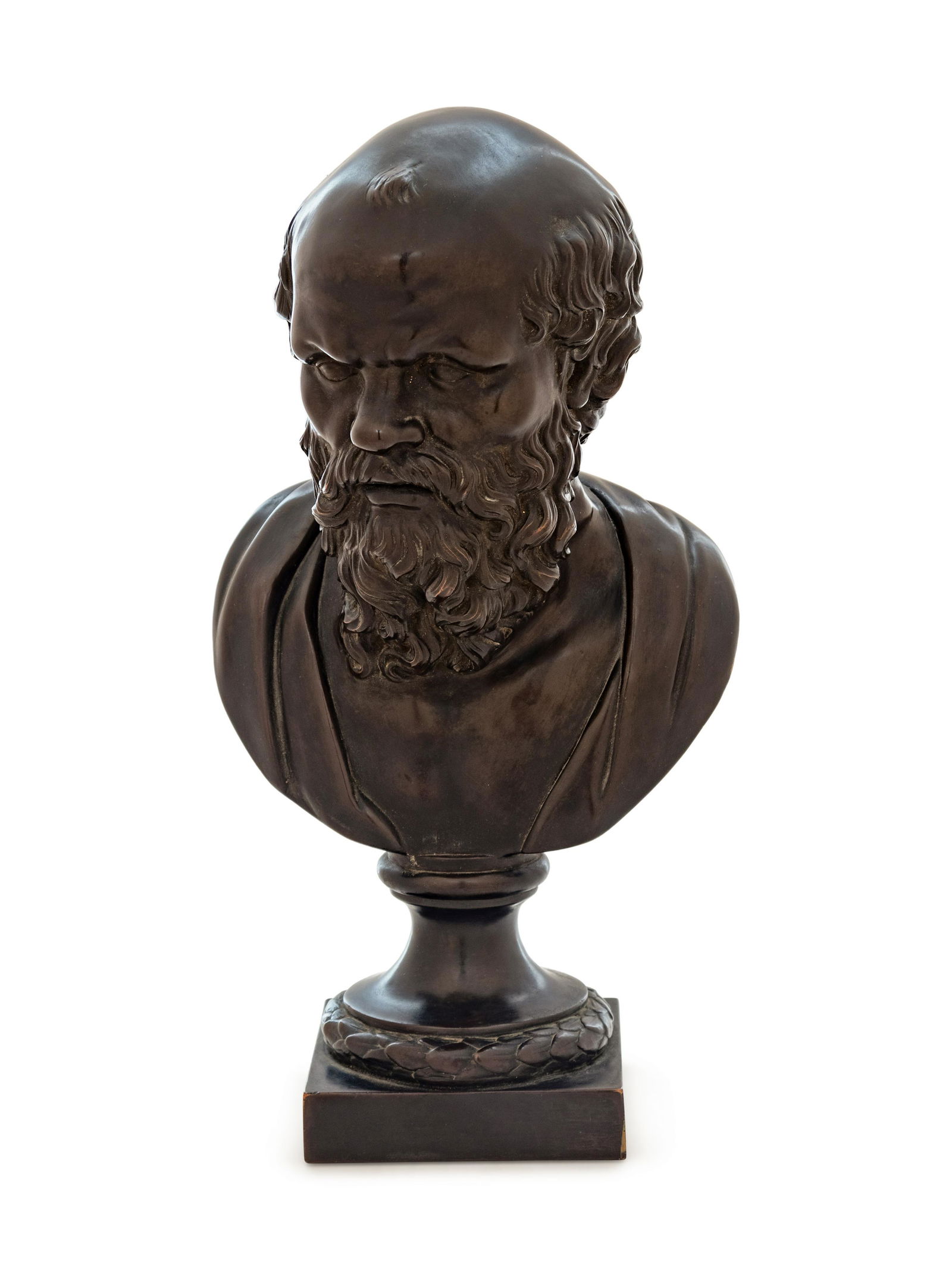 A Continental Patinated Bronze Bust of a Man (1 of 3)