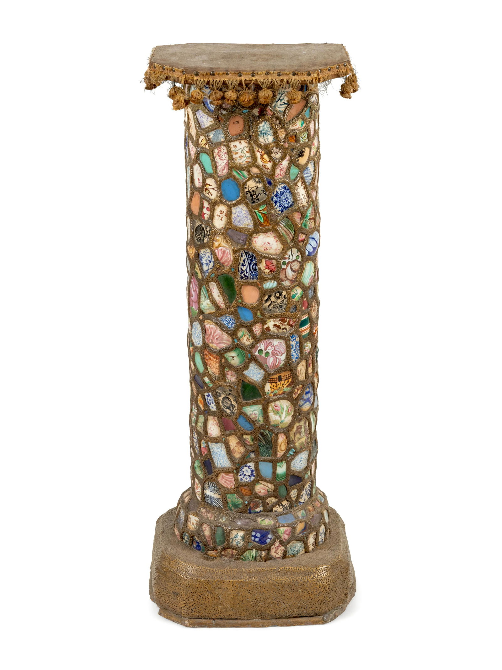 A Continental Ceramic Inset Pedestal (1 of 2)