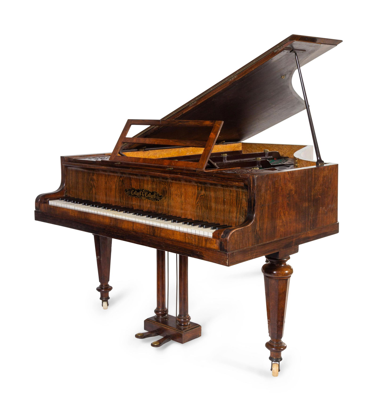 A Collard & Collard Rosewood Grand Piano: A Collard & Collard Rosewood Grand Piano 19th Century Length 69 inches.