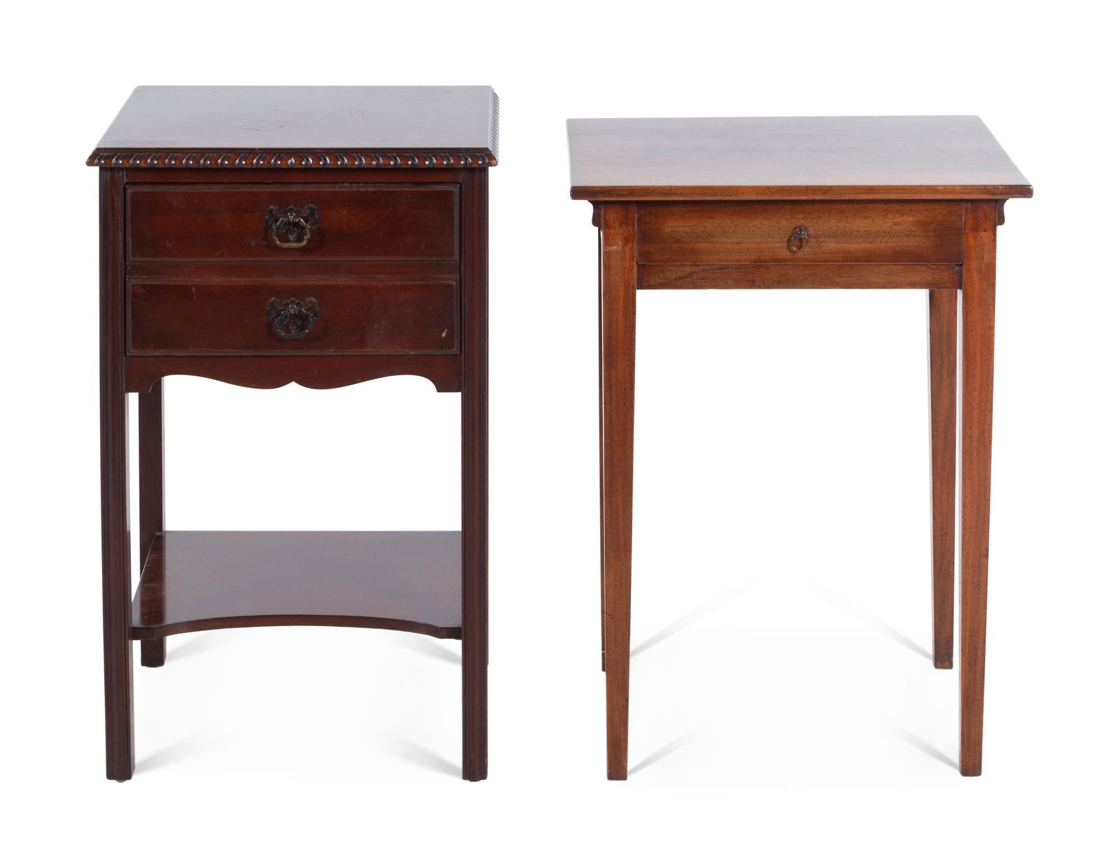 Two Georgian Style Mahogany Side Tables (1 of 1)