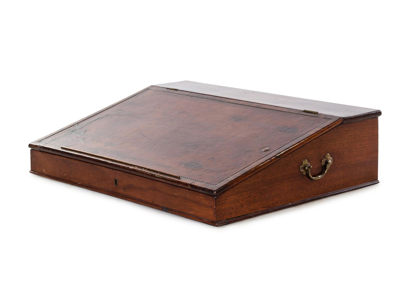 A George III Mahogany and Leather-Inset Writing Box (1 of 2)