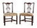 A Pair of George III Carved Mahogany Side Chairs