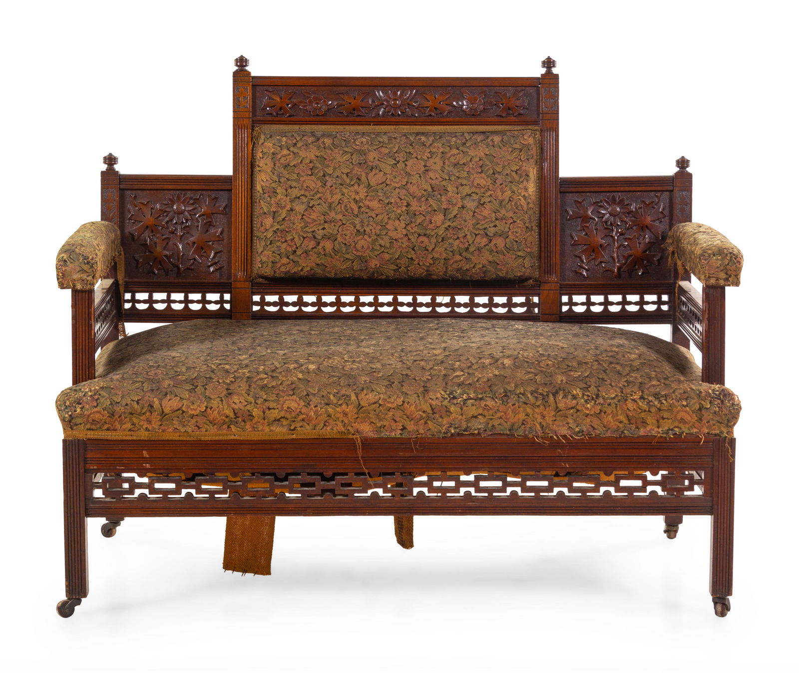 A Victorian Mahogany Settee (1 of 1)