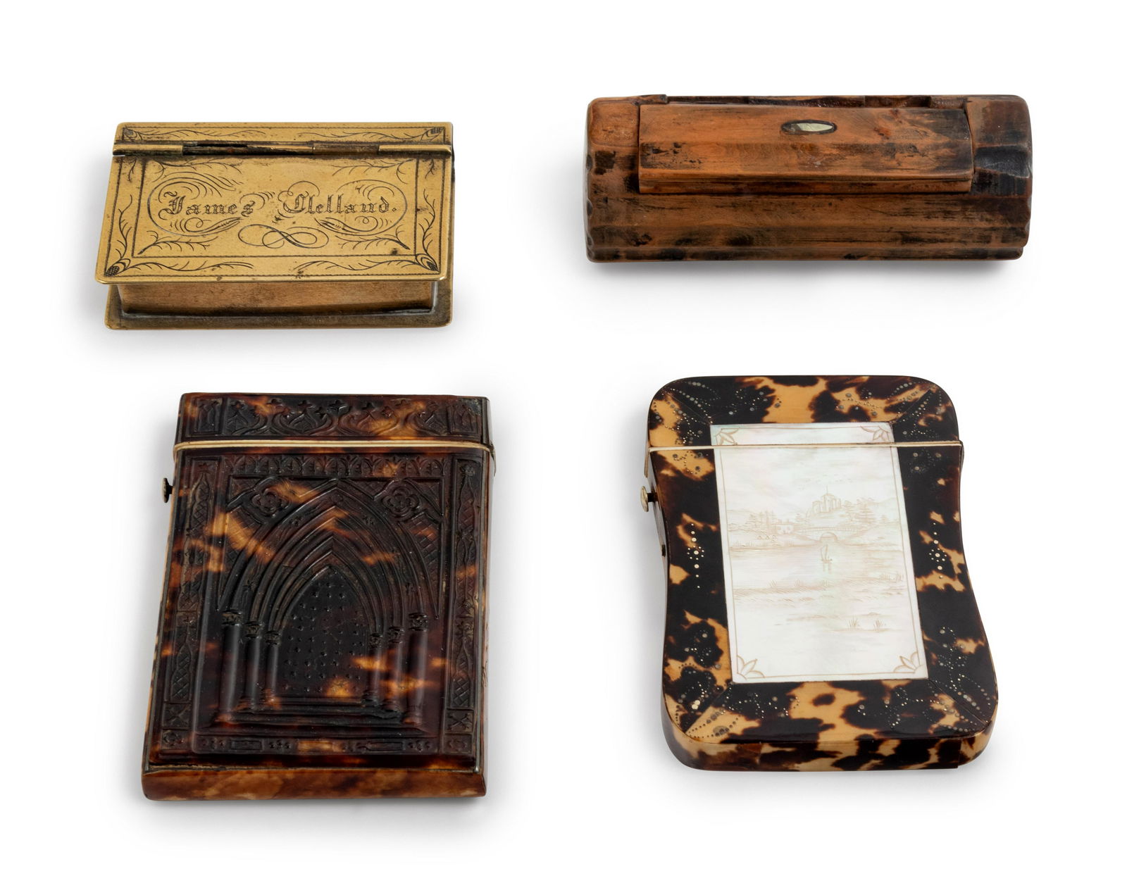 Two English Tortoise Shell Card Cases (1 of 2)