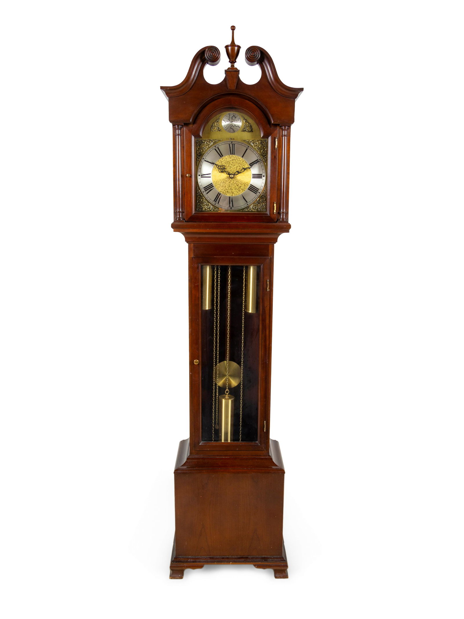 An Elgin Mahogany Tall Case Clock (1 of 3)