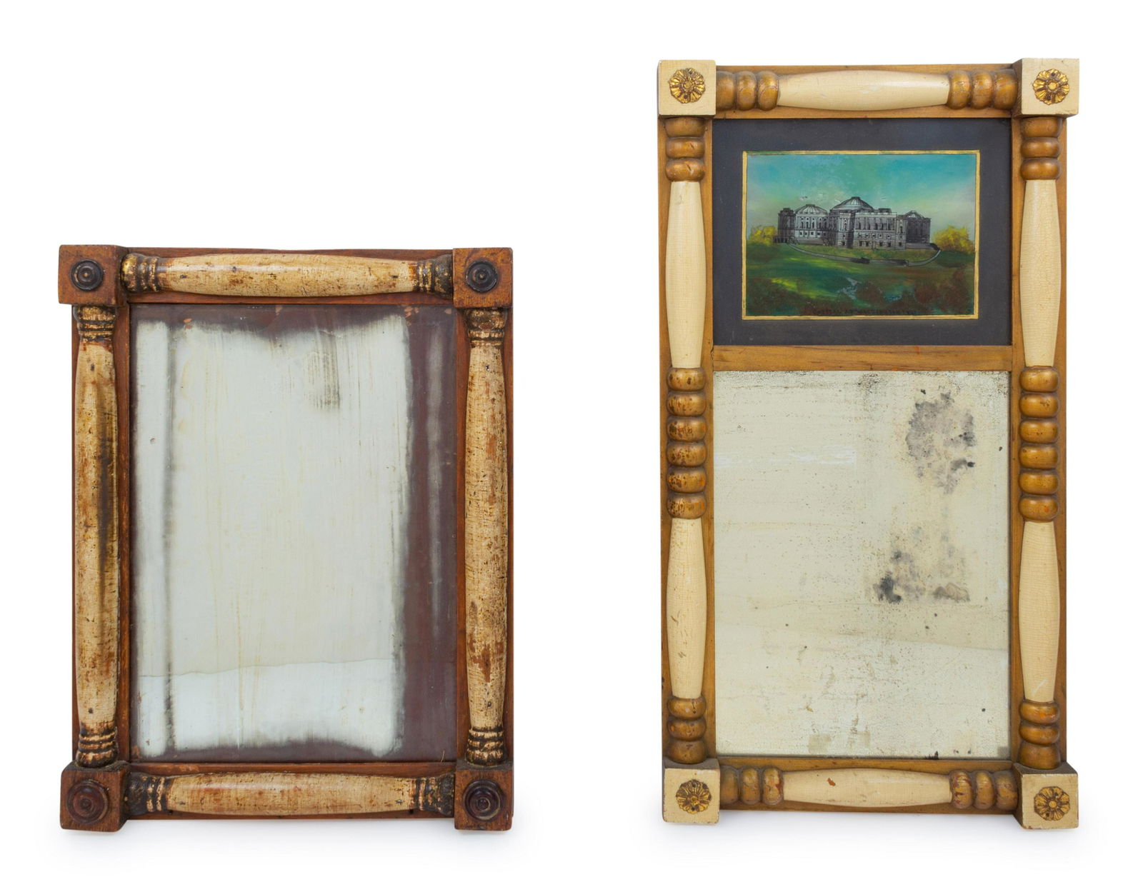 Two American Painted Looking Glasses (1 of 2)