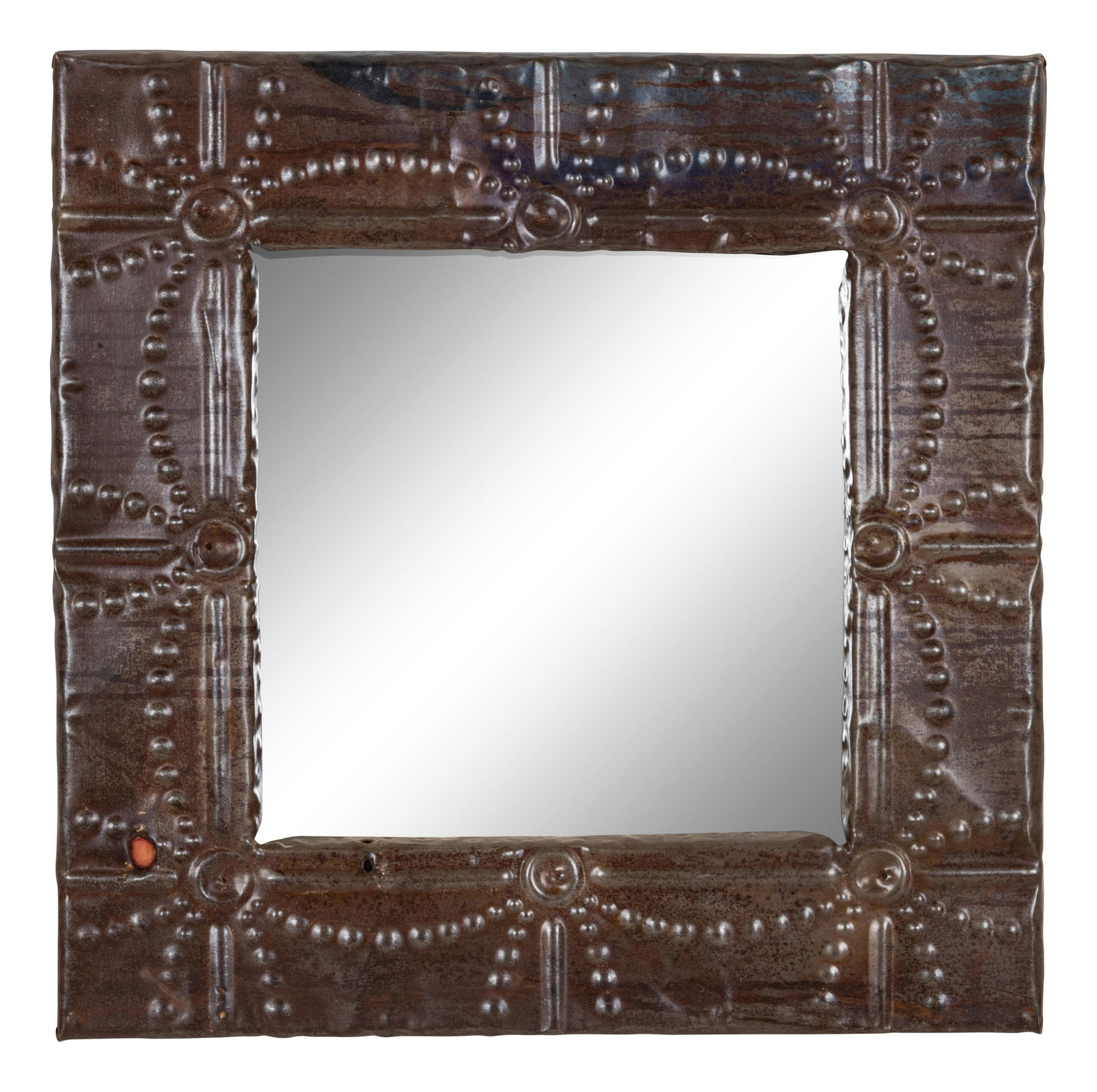An Arts & Crafts Copper-Clad Mirror (1 of 1)