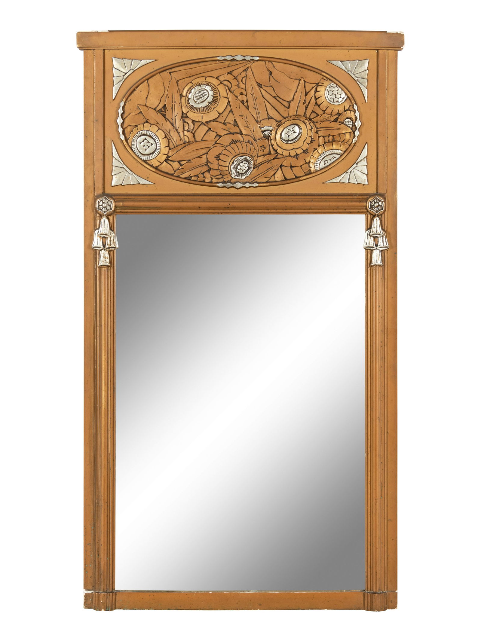 An Art Deco Style Painted and Parcel Gilt Trumeau (1 of 1)