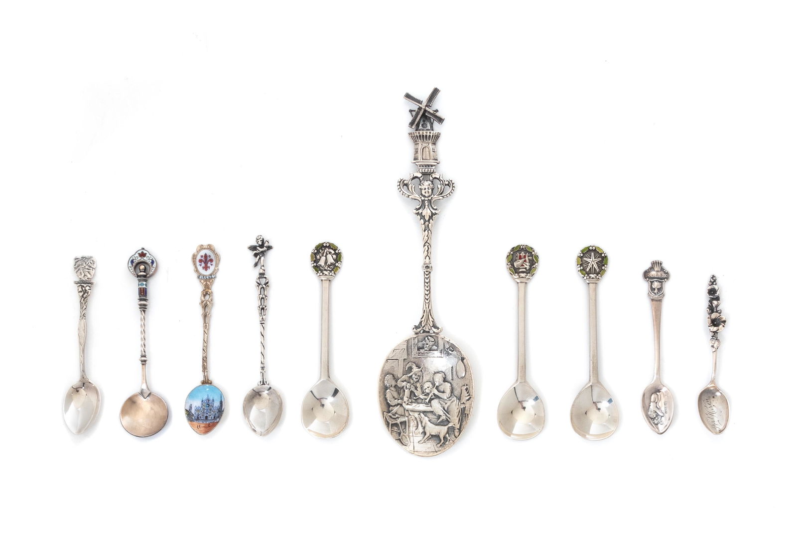 Ten Silver Souvenir Spoons (1 of 2)