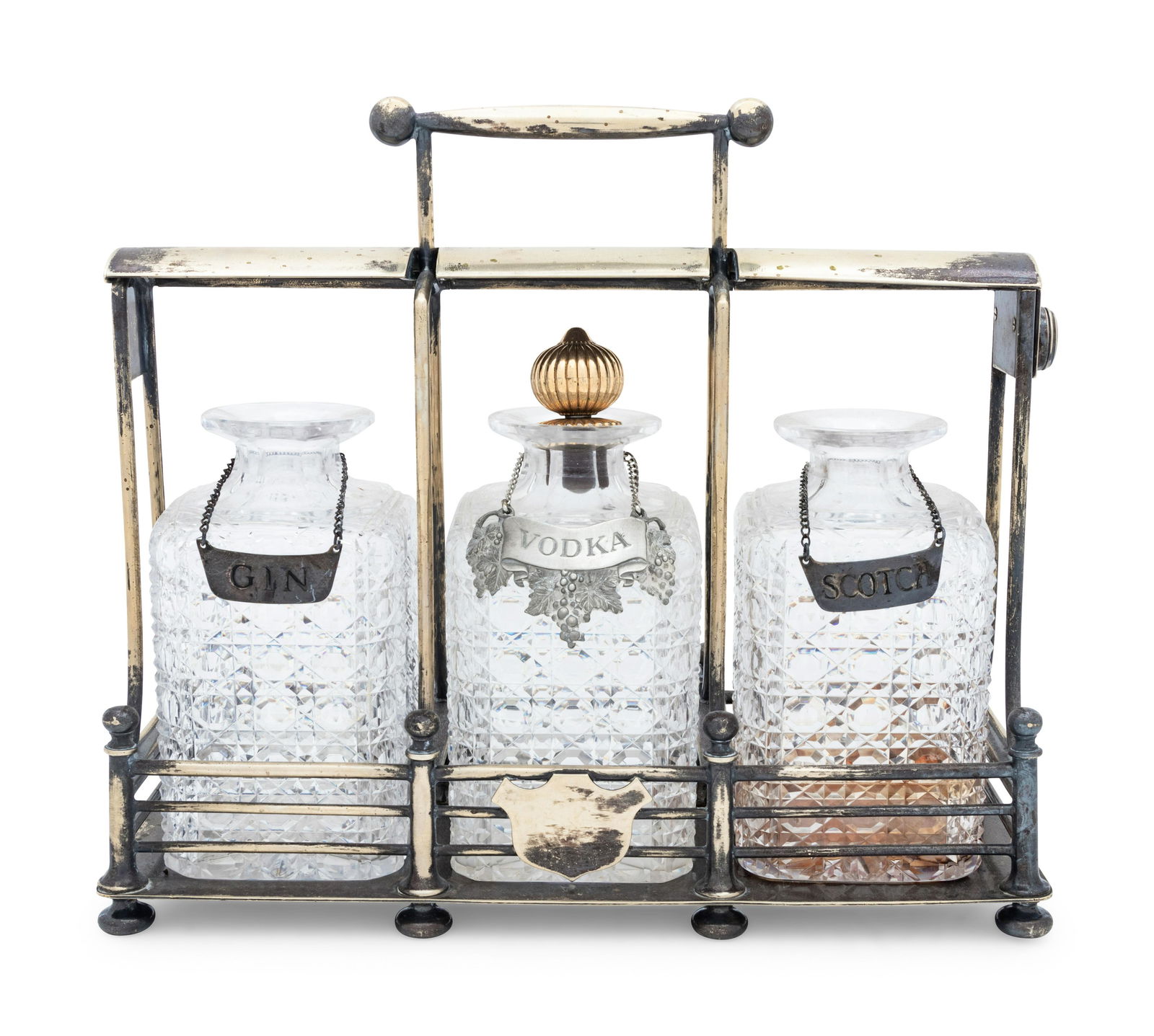 A Victorian Silver-Plate Tantalus (1 of 3)