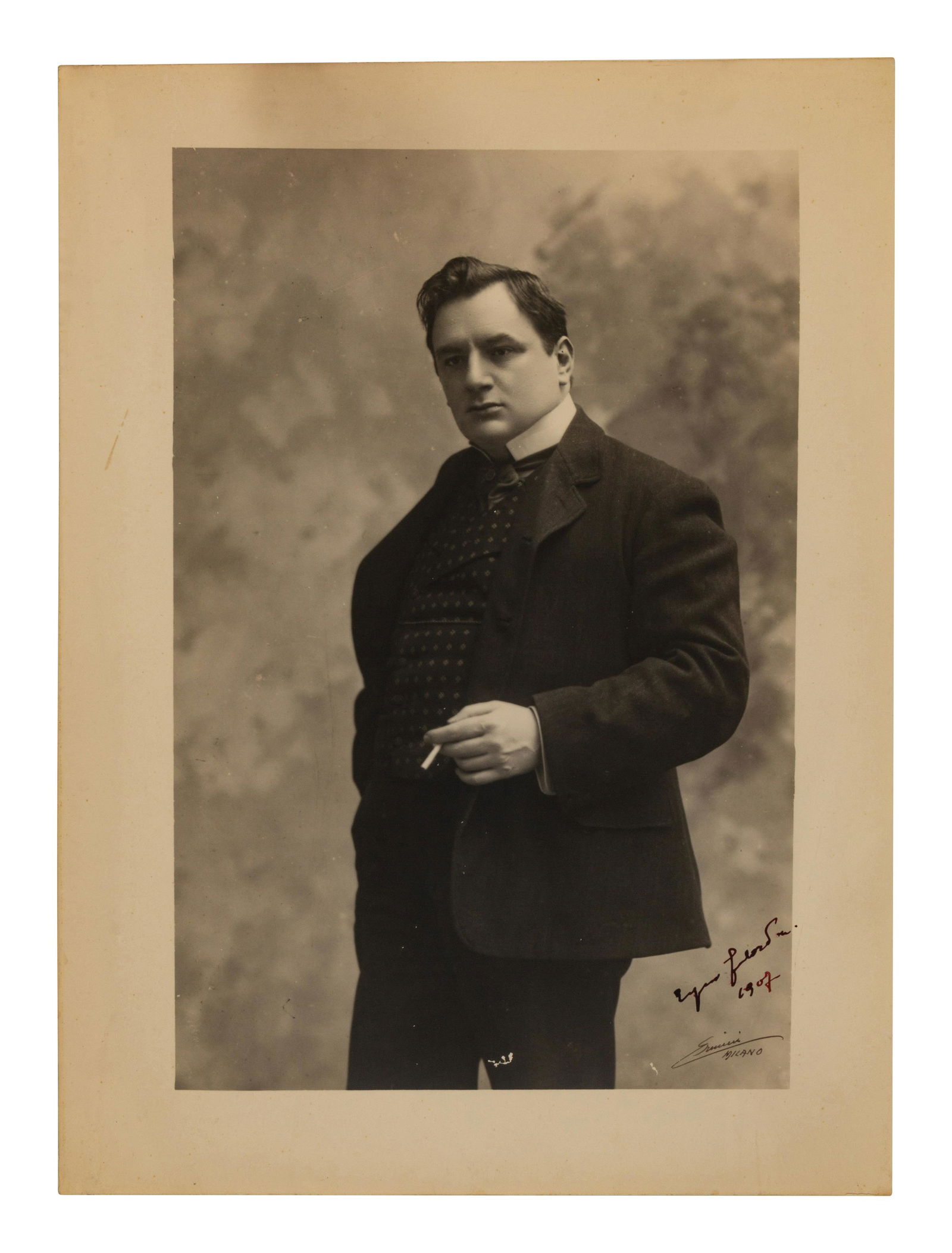 GIRALDONI, Eugenio (1871-1924). Black and white (1 of 1)