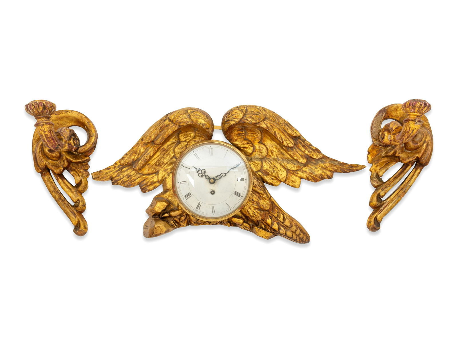 A Continental Giltwood Wall Clock (1 of 1)
