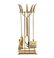 A Set of Chinese Export Brass Fireplace Tools