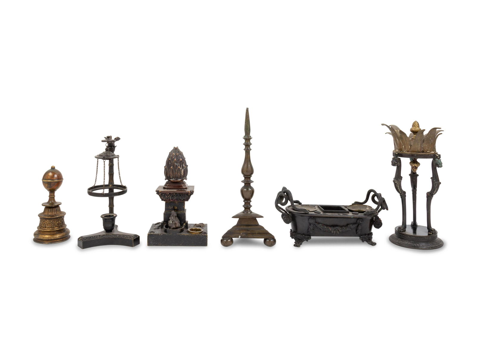 Six Bronze Table Articles (1 of 1)