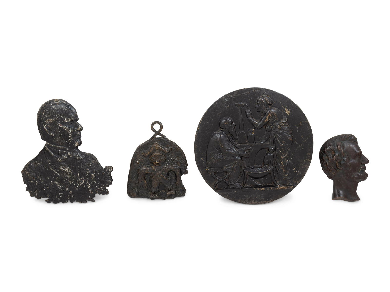 Eight Cast Metal Decorative Articles (1 of 1)