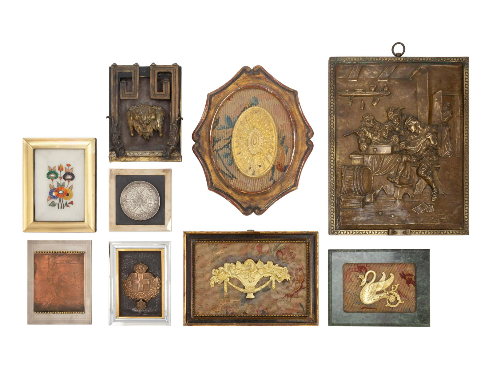 Nine Framed Decorative Articles (1 of 1)