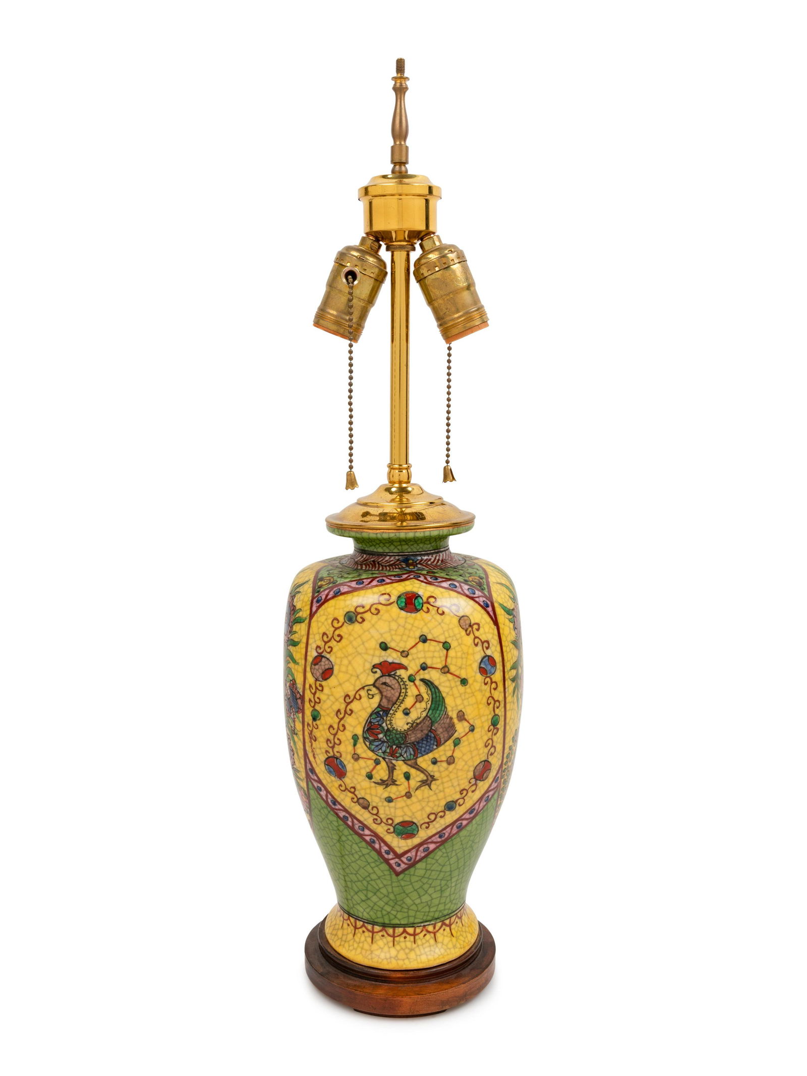 A Chinese Porcelain Vase Mounted as a Lamp: A Chinese Porcelain Vase Mounted as a Lamp 20th Century Height overall 21 inches. Property from the Collection of Michael and Janice Doniger, Chicago, Illinois