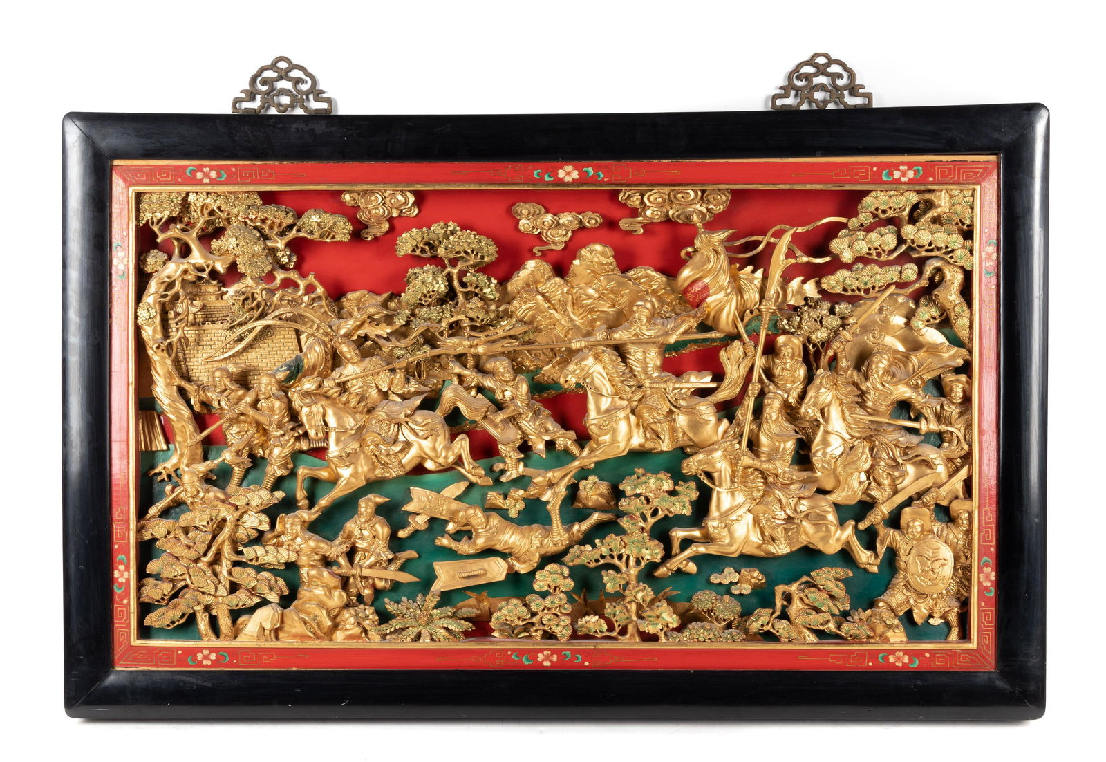A Chinese Pierce Carved Giltwood Panel  (1 of 1)