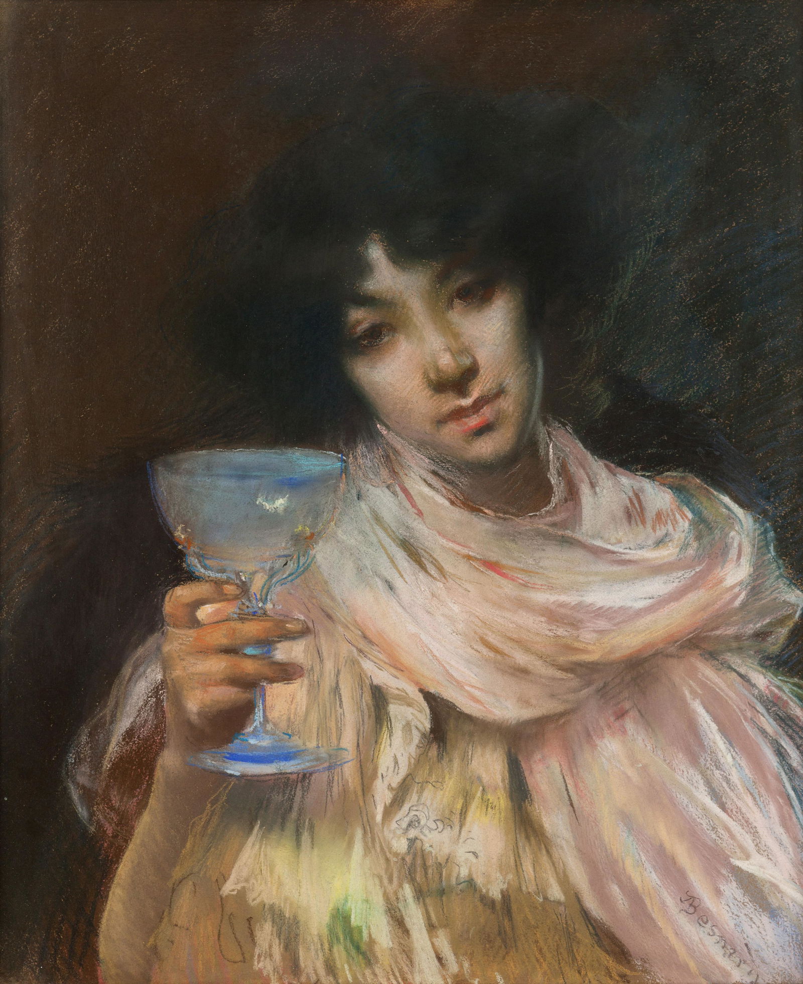 Albert Besnard (French, 1849-1934) Woman with a Goblet (1 of 2)
