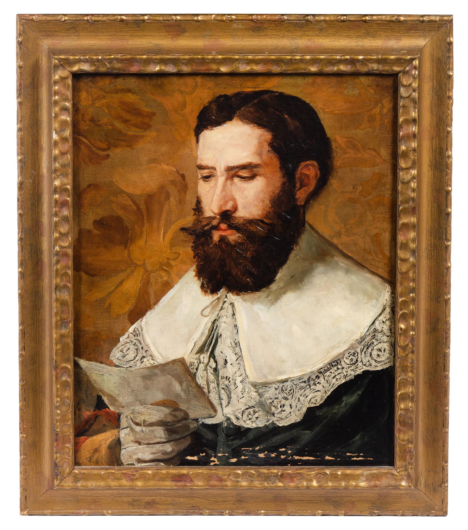 Artist Unknown, 20th Century: Artist Unknown, 20th Century Bearded Man oil on canvas unsigned 20 x 16 inches. Property from the Collection of James Flynn and Bill Wiley, Chicago, Illinois