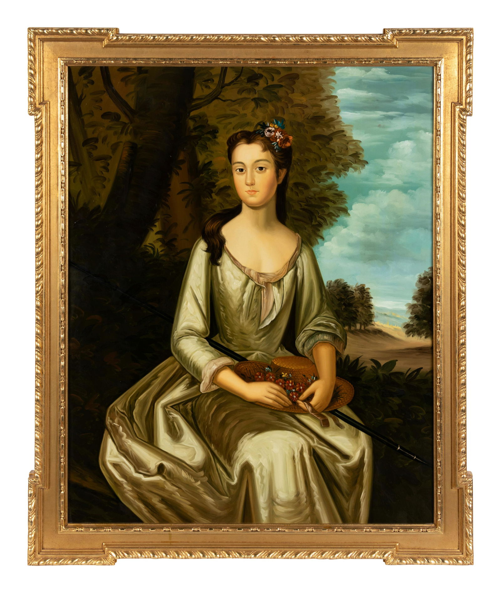 After Charles Bridges (20th Century) Portrait of Evelyn (1 of 1)