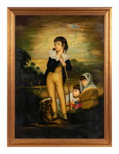 After Sir William Beechey (20th Century) The Wedderburn: After Sir William Beechey (20th Century) The Wedderburn Children oil on canvas unsigned 42 1/2 x 30 1/2 inches. Property from the Collection of Doron Berger, St. Louis, Missouri