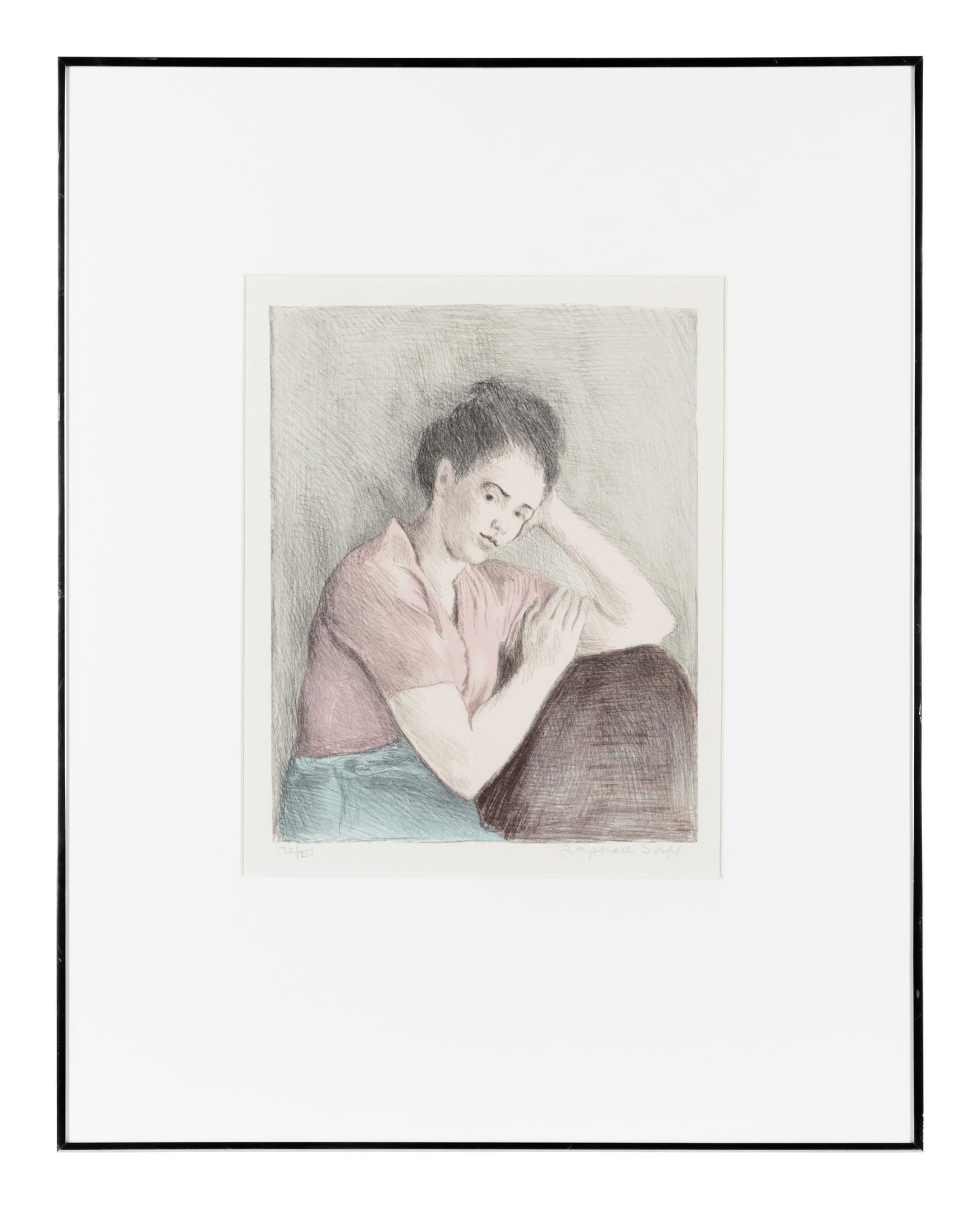 Raphael Soyer (American, 1899-1987) Meditation (1 of 3)