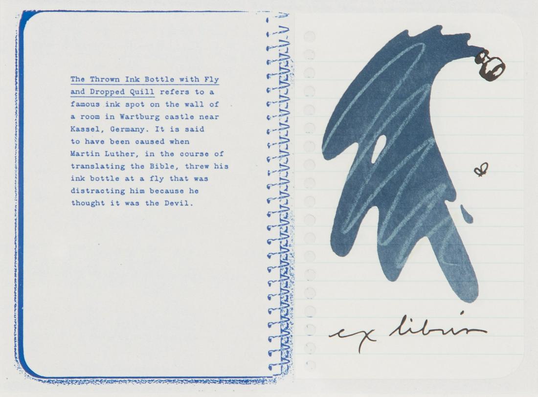 Claes Oldenburg (American, b. 1929) Untitled, Ex Libris (1 of 2)