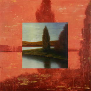Wade Hoefer (American, b. 1951) Rubens, 1997: Wade Hoefer (American, b. 1951) Rubens, 1997 oil on canvas signed W Hoefer, titled and dated (verso) 36 x 36 inches. Provenance: David Floria Gallery, Woody Cree, Colorado