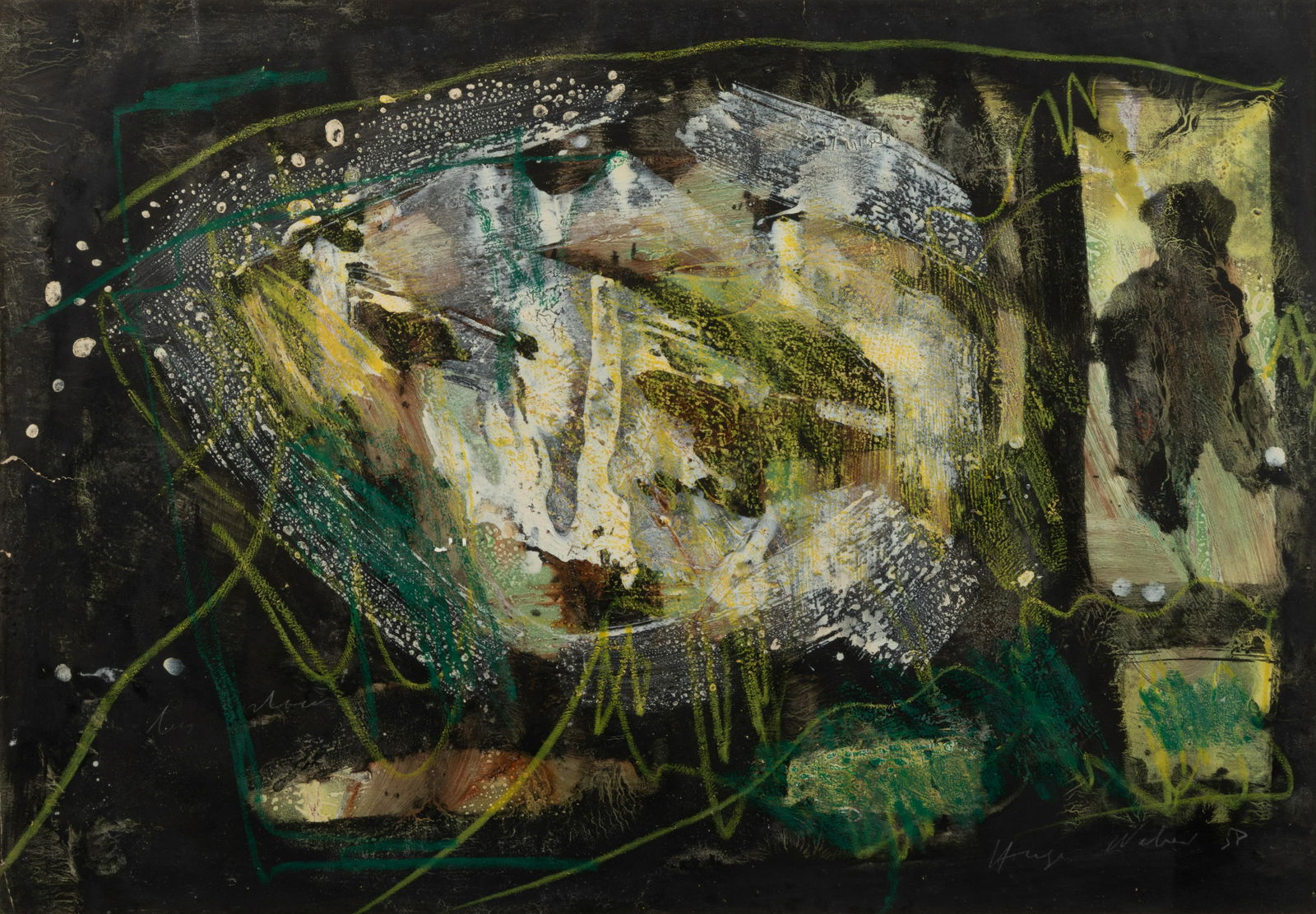 Hugo Weber (Swiss/American, 1918-1971) Untitled, 1958 (1 of 2)