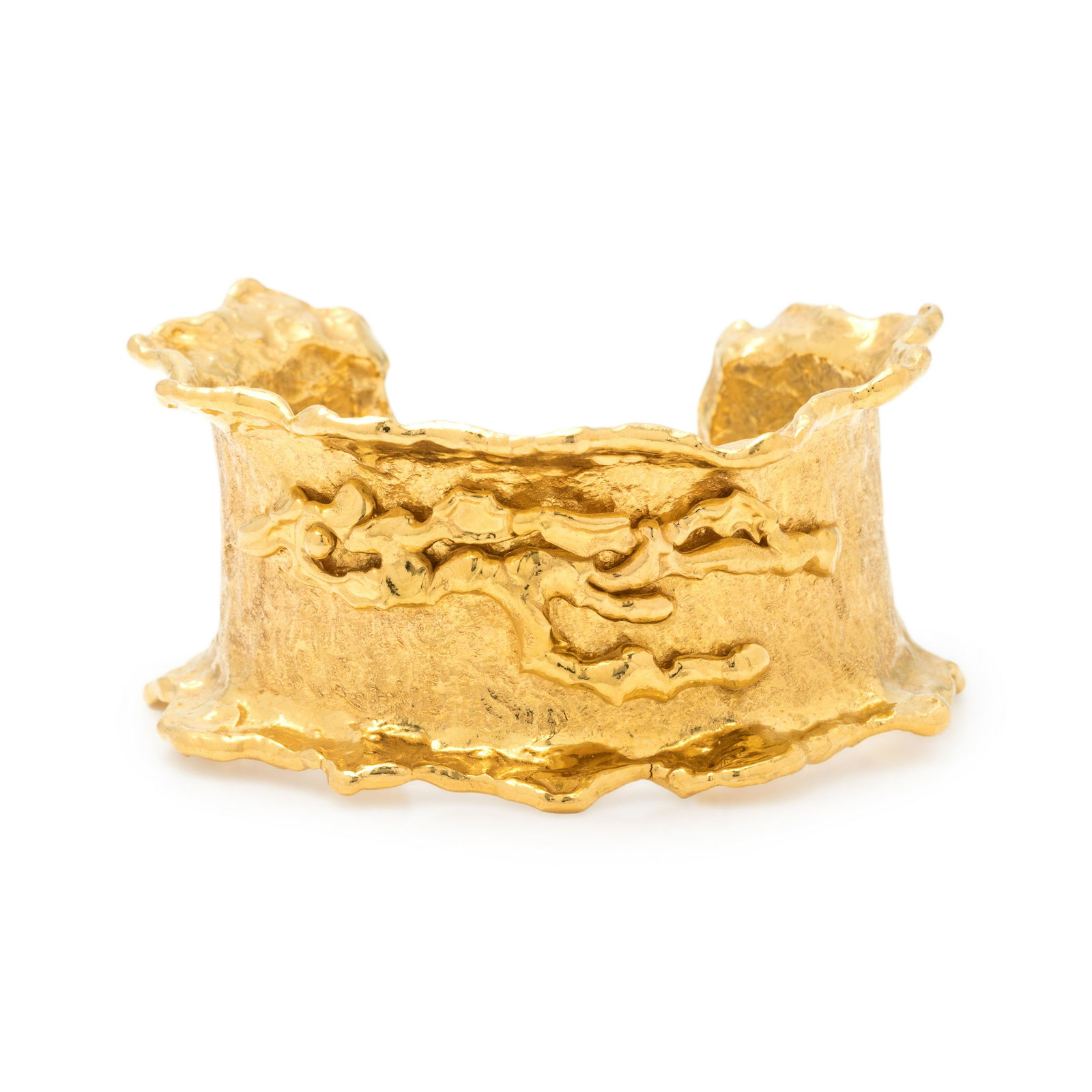 JEAN MAHIE, YELLOW GOLD CUFF BRACELET (1 of 3)