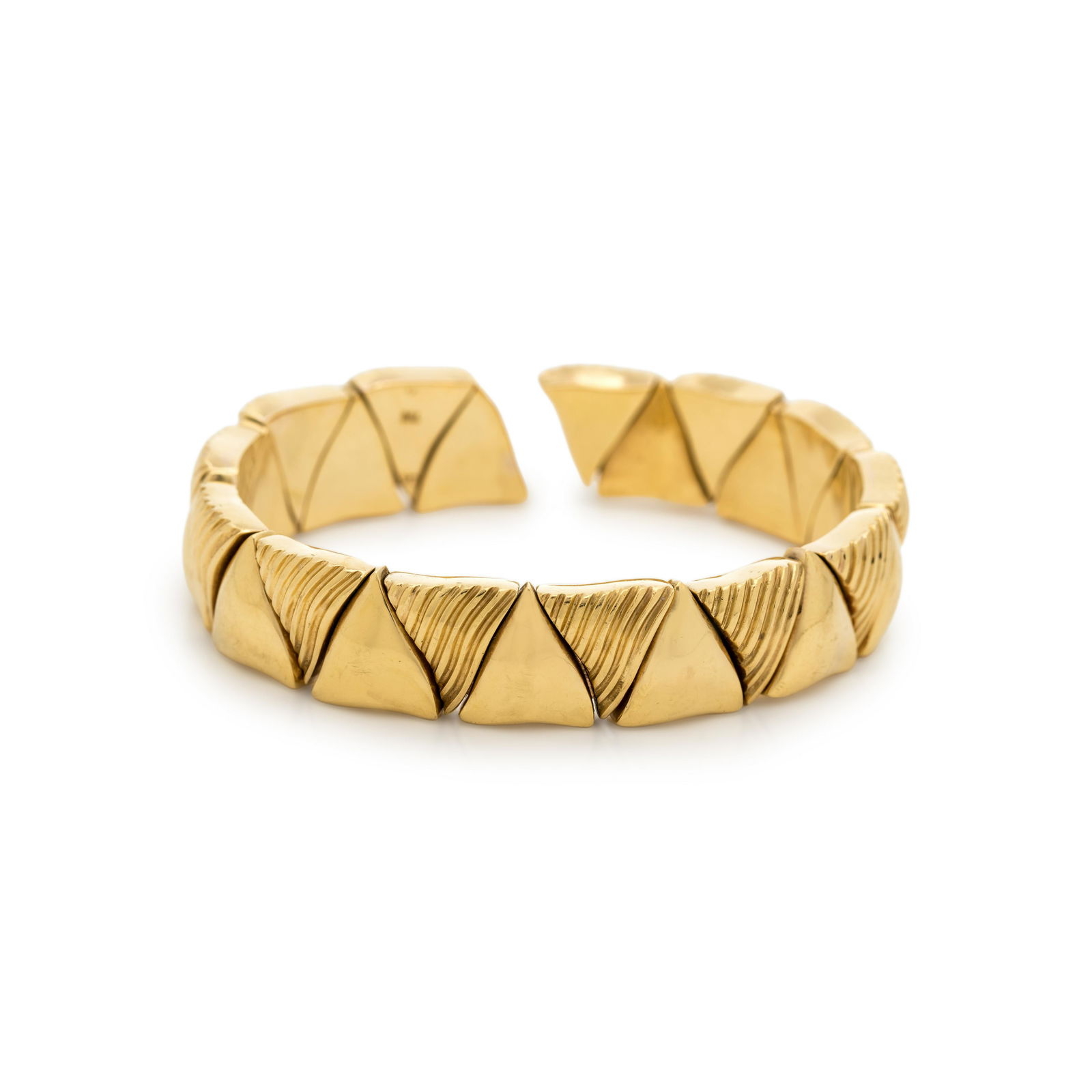 YELLOW GOLD CUFF BRACELET (1 of 2)
