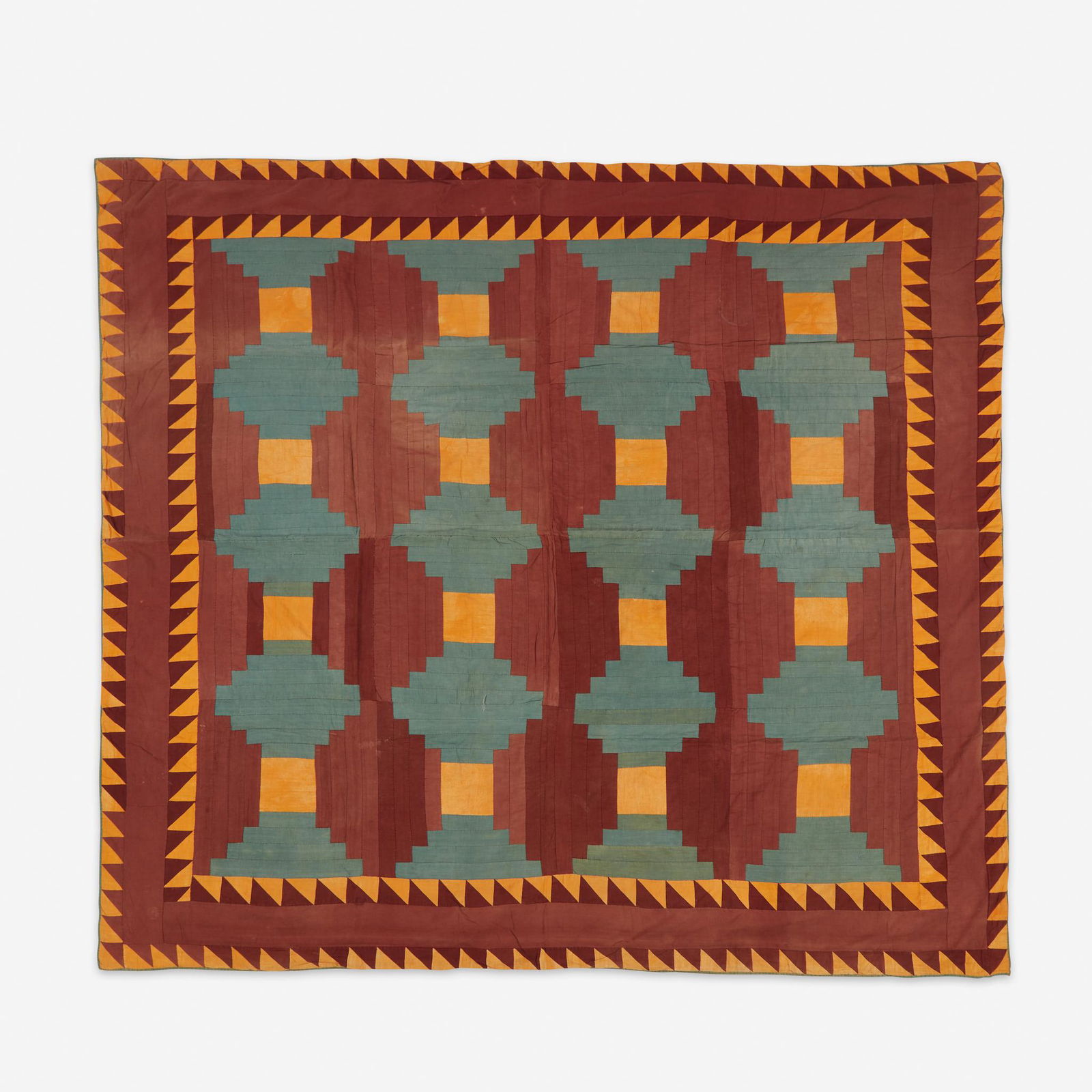 Amish pieced quilt in "Log Cabin" variation, (1 of 1)