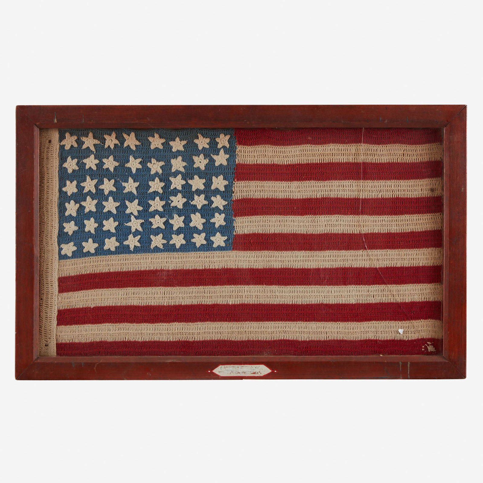 Crocheted 48-star American Flag commemorating Arizona (1 of 1)