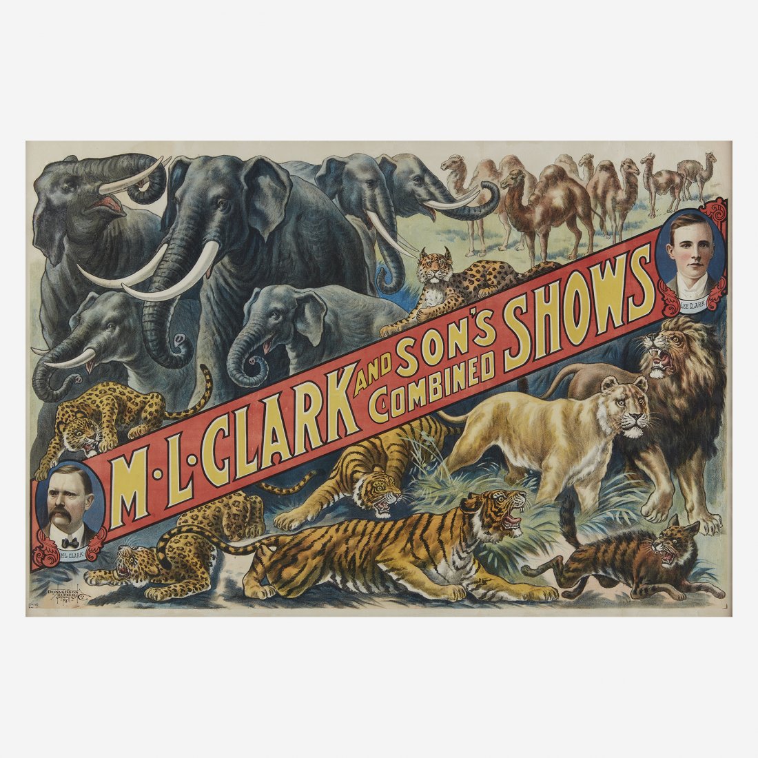 Group of nine circus posters, 20th century (1 of 9)