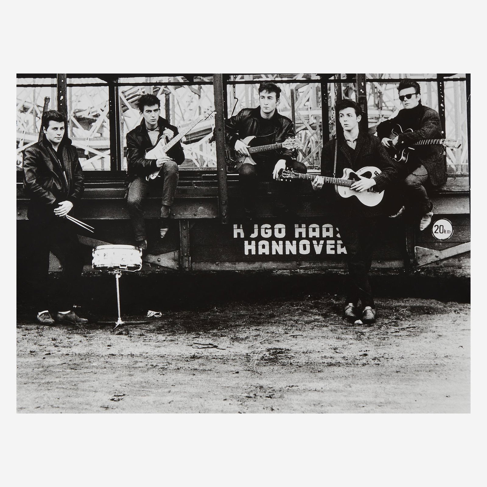 Three photographs of The Beatles and two autographed (1 of 4)