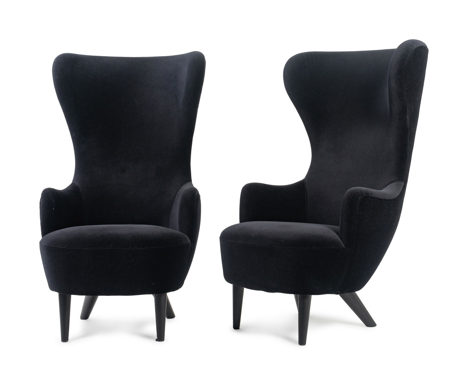 A Pair of Tom Dixon Wingback Chairs Height 50 x width (1 of 1)
