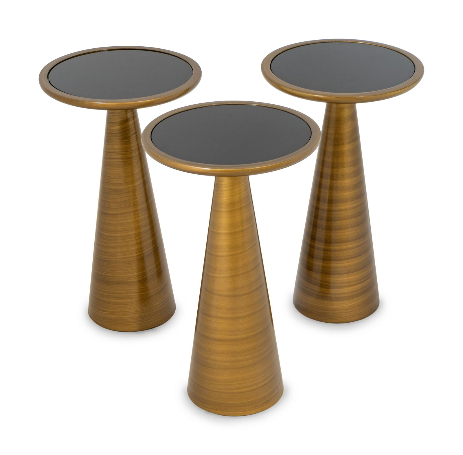 Three Mitchell-Gold Addie Pull Up Bronze Side Tables (1 of 1)