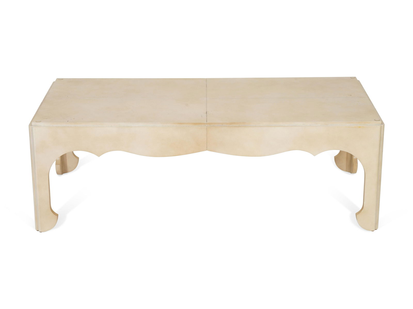 A Contemporary Parchment-Veneered Cocktail Table (1 of 1)
