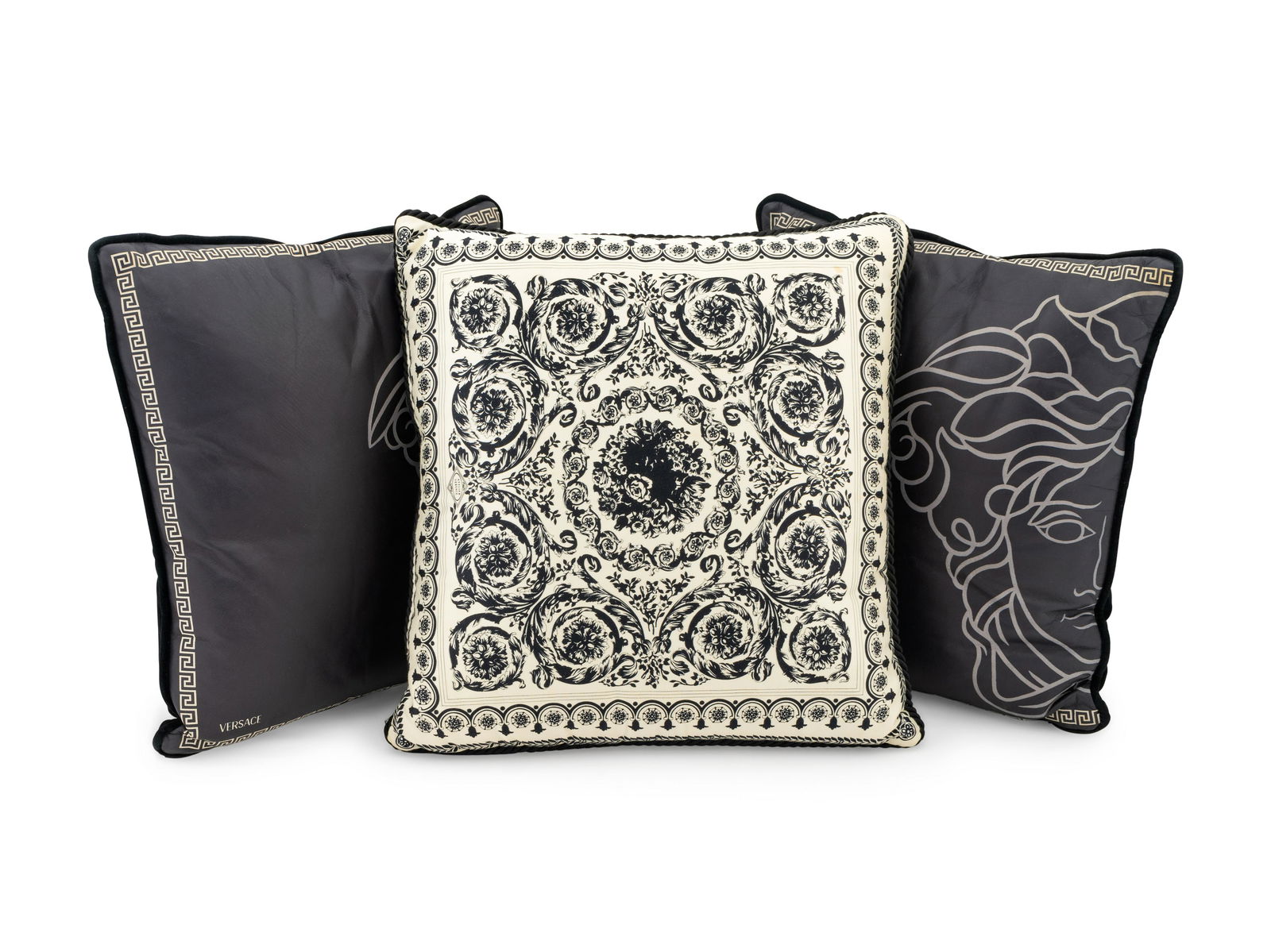 Three Versace Pillows Largest, 16 inches square. (1 of 1)