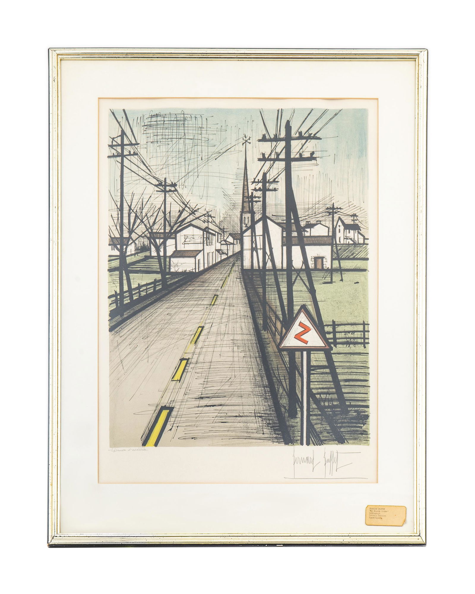 Bernard Buffet (French, 1928-1999) La Grande Route (1 of 2)