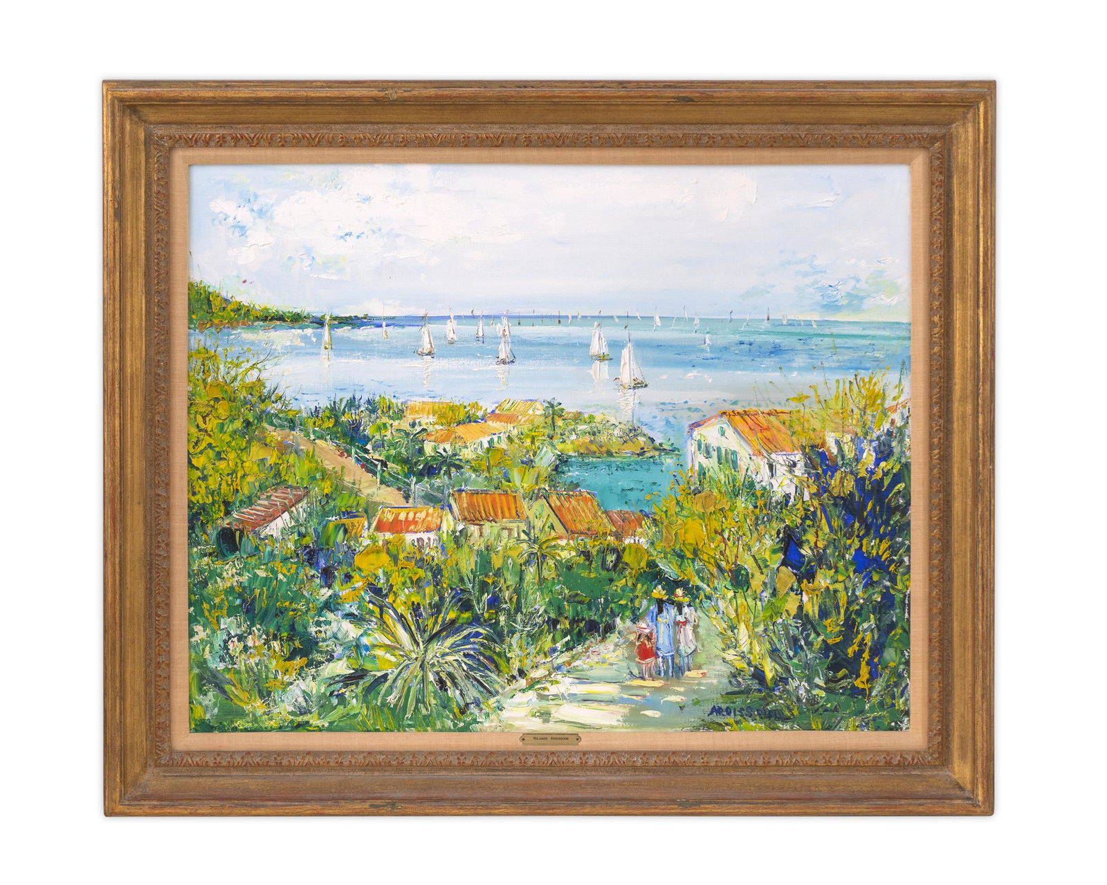 Yolande Ardissone (French, b. 1927) Coastal View (1 of 2)